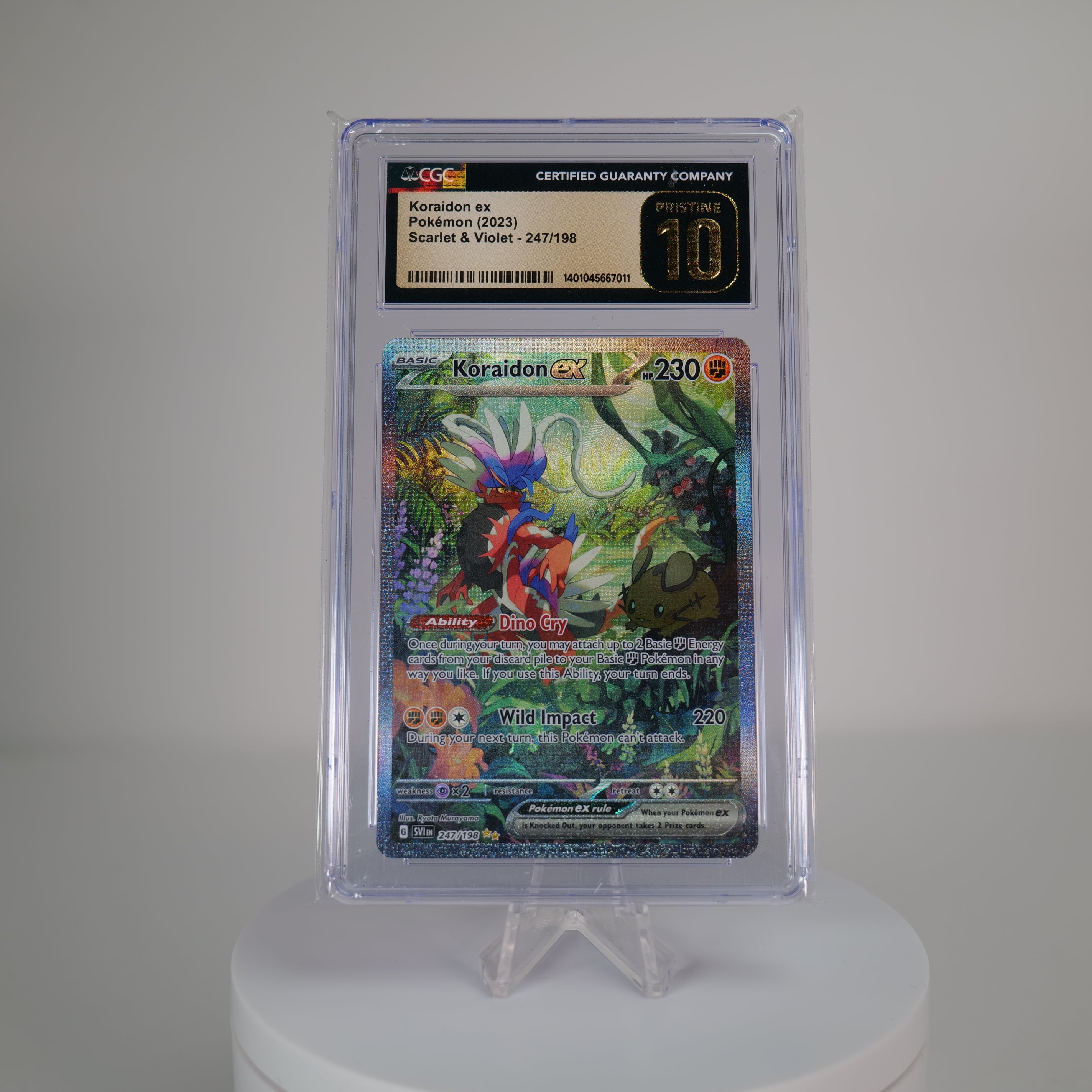 CGC Pristine 10 Koraidon ex 247/198 Holo Special Illustration Rare SV01